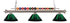 Z-Lite Shark 3 Light Billiard in Brushed Nickel Finish Model: 170BN-ARDB
