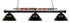 Z-Lite Shark 3 Light Billiard in Brushed Nickel Finish Model: 170BN-ARDB