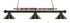 Z-Lite Shark 3 Light Billiard in Brushed Nickel Finish Model: 170BN-MBN