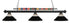 Z-Lite Shark 3 Light Billiard in Brushed Nickel Finish Model: 170BN-RBN