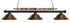 Z-Lite Shark 3 Light Billiard in Brushed Nickel Finish Model: 170BN-SBN