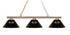 Z-Lite Sharp Shooter 3 Light Billiard in Brushed Nickel Finish Model: 155-3BN-ARG