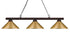 Z-Lite Sharp Shooter 3 Light Billiard in Brushed Nickel Finish Model: 155-3BN-MBN