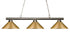 Z-Lite Sharp Shooter 3 Light Billiard in Brushed Nickel Finish Model: 155-3BN-MBN