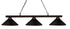 Z-Lite Sharp Shooter 3 Light Billiard in Brushed Nickel Finish Model: 155-3BN-MBN