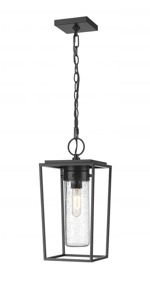 Z-Lite Sheridan 1 Light Outdoor Chain Mount Ceiling Fixture in Black Finish Model: 594CHM-BK