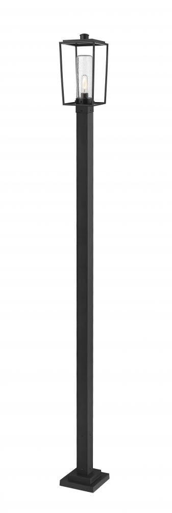 Z-Lite Sheridan 1 Light Outdoor Post Mounted Fixture in Black Finish Model: 594PHMS-536P-BK