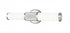 Z-Lite Solange 1 Light Vanity in Brushed Nickel Finish Model: 1021-18W-BN-LED