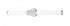 Z-Lite Solange 1 Light Vanity in Brushed Nickel Finish Model: 1021-32W-BN-LED