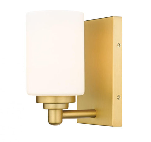 Z-Lite Soledad 1 Light Wall Sconce in Brushed Gold Finish Model: 485-1S-BG