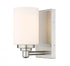Z-Lite Soledad 1 Light Wall Sconce in Brushed Gold Finish Model: 485-1S-BG