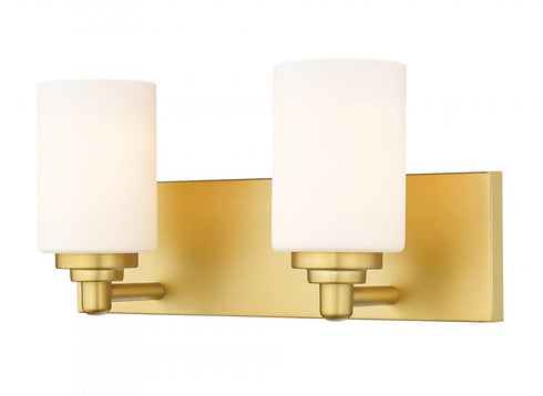 Z-Lite Soledad 2 Light Vanity in Brushed Gold Finish Model: 485-2V-BG