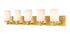 Z-Lite Soledad 5 Light Vanity in Brushed Gold Finish Model: 485-5V-BG