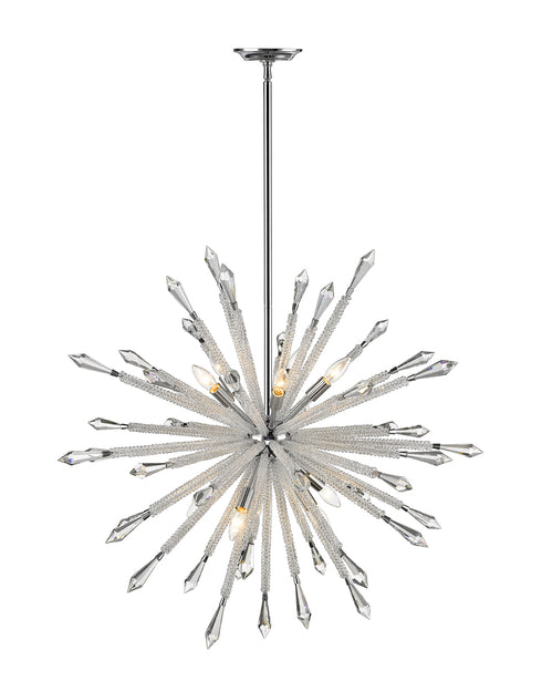Z-Lite Soleia 10 Light Chandelier in Chrome Finish Model: 4002-10