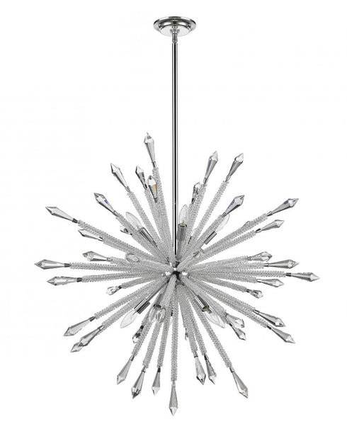 Z-Lite Soleia 10 Light Chandelier in Chrome Finish Model: 4002-10