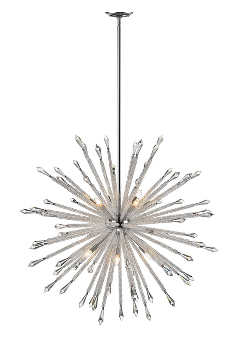 Z-Lite Soleia 12 Light Chandelier in Chrome Finish Model: 4002-12