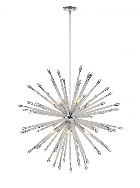 Z-Lite Soleia 12 Light Chandelier in Chrome Finish Model: 4002-12