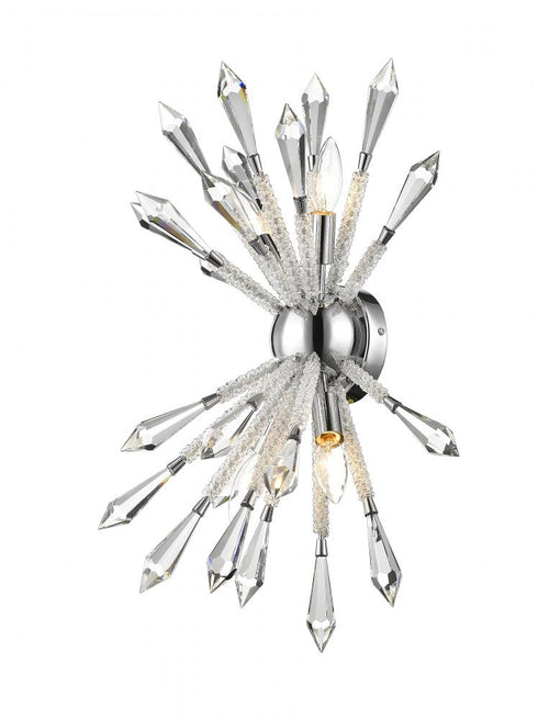 Z-Lite Soleia 4 Light Wall Sconce in Chrome Finish Model: 4002-4S