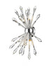 Z-Lite Soleia 4 Light Wall Sconce in Chrome Finish Model: 4002-4S