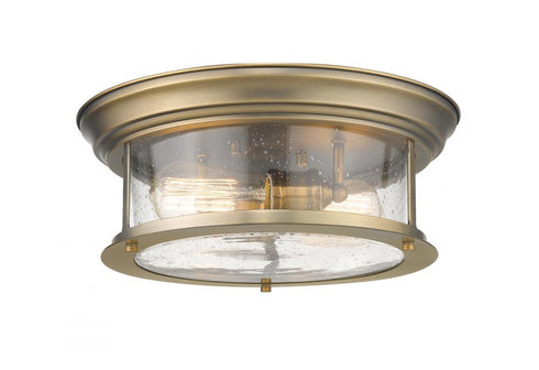 Z-Lite Sonna 2 Light Flush Mount in Chrome Finish Model: 2003F13-CH