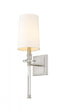 Z-Lite Sophia 1 Light Wall Sconce in Brushed Nickel Finish Model: 803-1S-BN