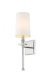 Z-Lite Sophia 1 Light Wall Sconce in Brushed Nickel Finish Model: 803-1S-BN