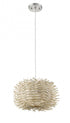 Z-Lite Sora 1 Light Pendant in Brushed Nickel Finish Model: 459-16NAT