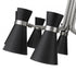 Z-Lite Soriano 9 Light Chandelier in Matte Black + Brushed Nickel Finish Model: 728-9MB-BN