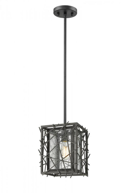 Z-Lite Stanwood 1 Light Pendant in Bronze Finish Model: 8000MP-BRZ