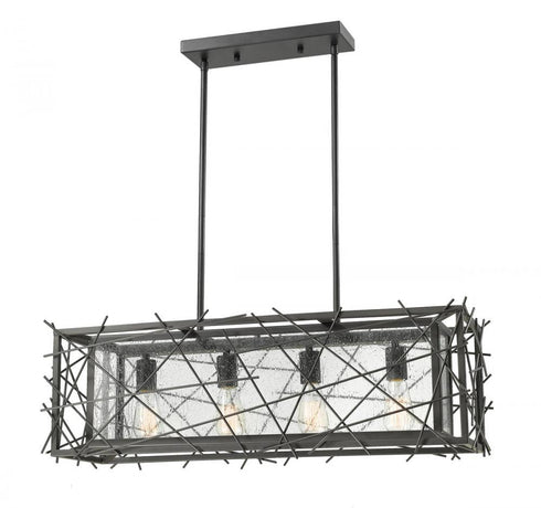 Z-Lite Stanwood 4 Light Linear Chandelier in Bronze Finish Model: 8000-4L-BRZ