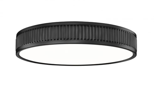 Z-Lite Stari 1 Light Flush Mount in Brushed Nickel Finish Model: 1013F16-BN-LED