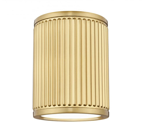 Z-Lite Stari 1 Light Flush Mount in Brushed Nickel Finish Model: 1013F6-BN-LED