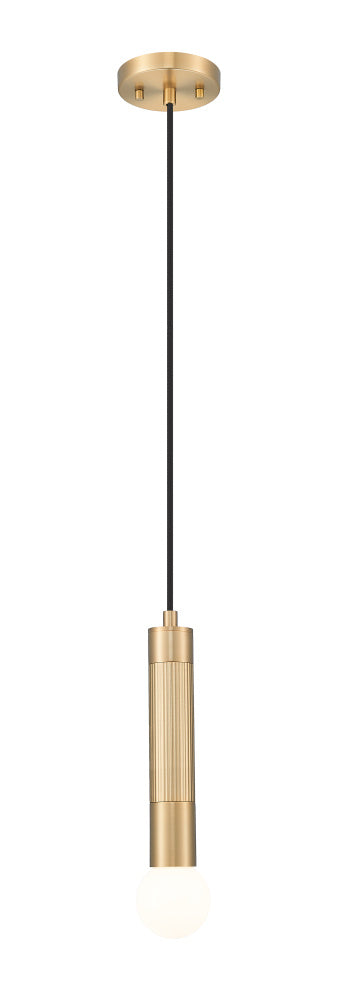 Z-Lite Stari 1 Light Pendant in Brushed Nickel Finish Model: 1956P-BN