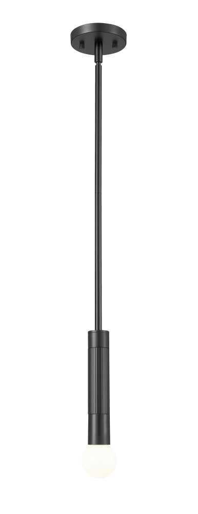 Z-Lite Stari 1 Light Pendant in Brushed Nickel Finish Model: 1956P-ROD-BN