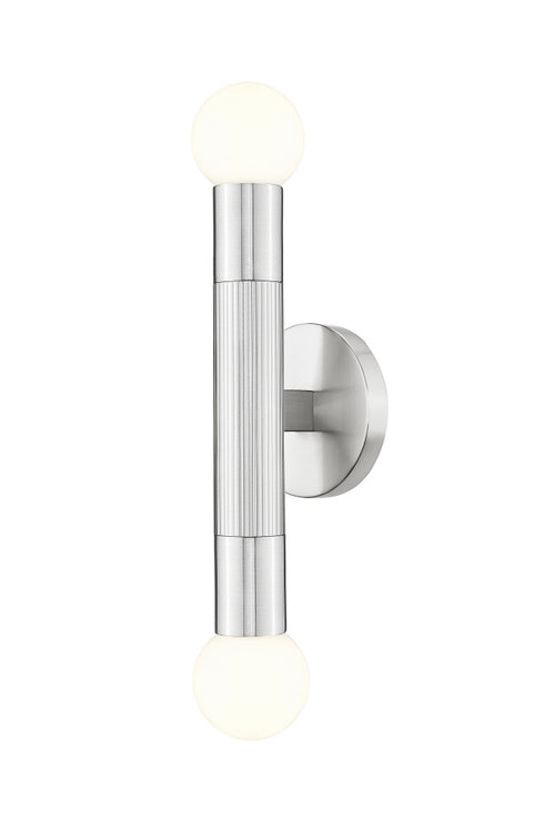 Z-Lite Stari 2 Light Wall Sconce in Brushed Nickel Finish Model: 1956-2S-BN