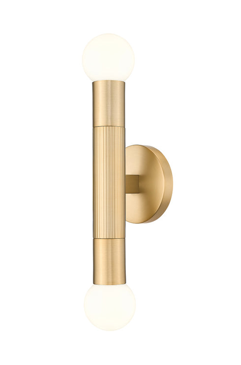 Z-Lite Stari 2 Light Wall Sconce in Brushed Nickel Finish Model: 1956-2S-BN