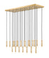 Z-Lite Stari 23 Light Linear Chandelier in Brushed Nickel Finish Model: 1956P-23L-BN