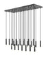 Z-Lite Stari 23 Light Linear Chandelier in Brushed Nickel Finish Model: 1956P-23L-BN
