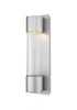 Z-Lite Striate 1 Light Outdoor Wall Light in Black Finish Model: 575S-BK-LED
