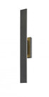 Z-Lite Stylet 2 Light Outdoor Wall Light in Sand Black Finish Model: 5006-36BK-LED
