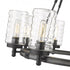 Z-Lite Tahoe 8 Light Outdoor Chandelier in Ashen Barnboard Finish Model: 588-8ABB
