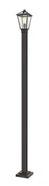 Z-Lite Talbot 1 Light Outdoor Post Mounted Fixture in Black Finish Model: 579PHMS-536P-BK