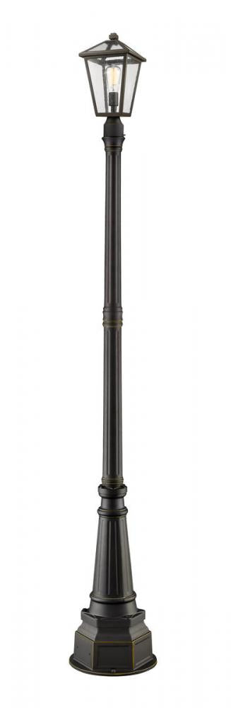Z-Lite Talbot 1 Light Outdoor Post Mounted Fixture in Oil Rubbed Bronze Finish Model: 579PHMR-564P-ORB
