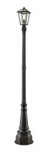 Z-Lite Talbot 1 Light Outdoor Post Mounted Fixture in Oil Rubbed Bronze Finish Model: 579PHMR-564P-ORB