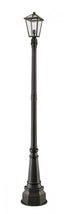 Z-Lite Talbot 1 Light Outdoor Post Mounted Fixture in Oil Rubbed Bronze Finish Model: 579PHMR-564P-ORB