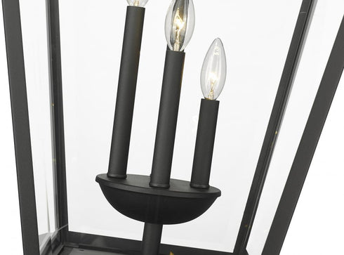 Z-Lite Talbot 4 Light Outdoor Post Mounted Fixture in Black Finish Model: 579PHXLXR-511P-BK