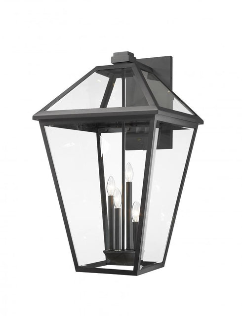 Z-Lite Talbot 4 Light Outdoor Wall Light in Black Finish Model: 579XLX-BK