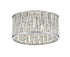 Z-Lite Terra 3 Light Flush Mount in Chrome Finish Model: 872CH-RF12