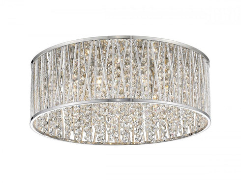 Z-Lite Terra 7 Light Flush Mount in Chrome Finish Model: 872CH-RF18