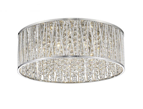 Z-Lite Terra 7 Light Flush Mount in Chrome Finish Model: 872CH-RF18